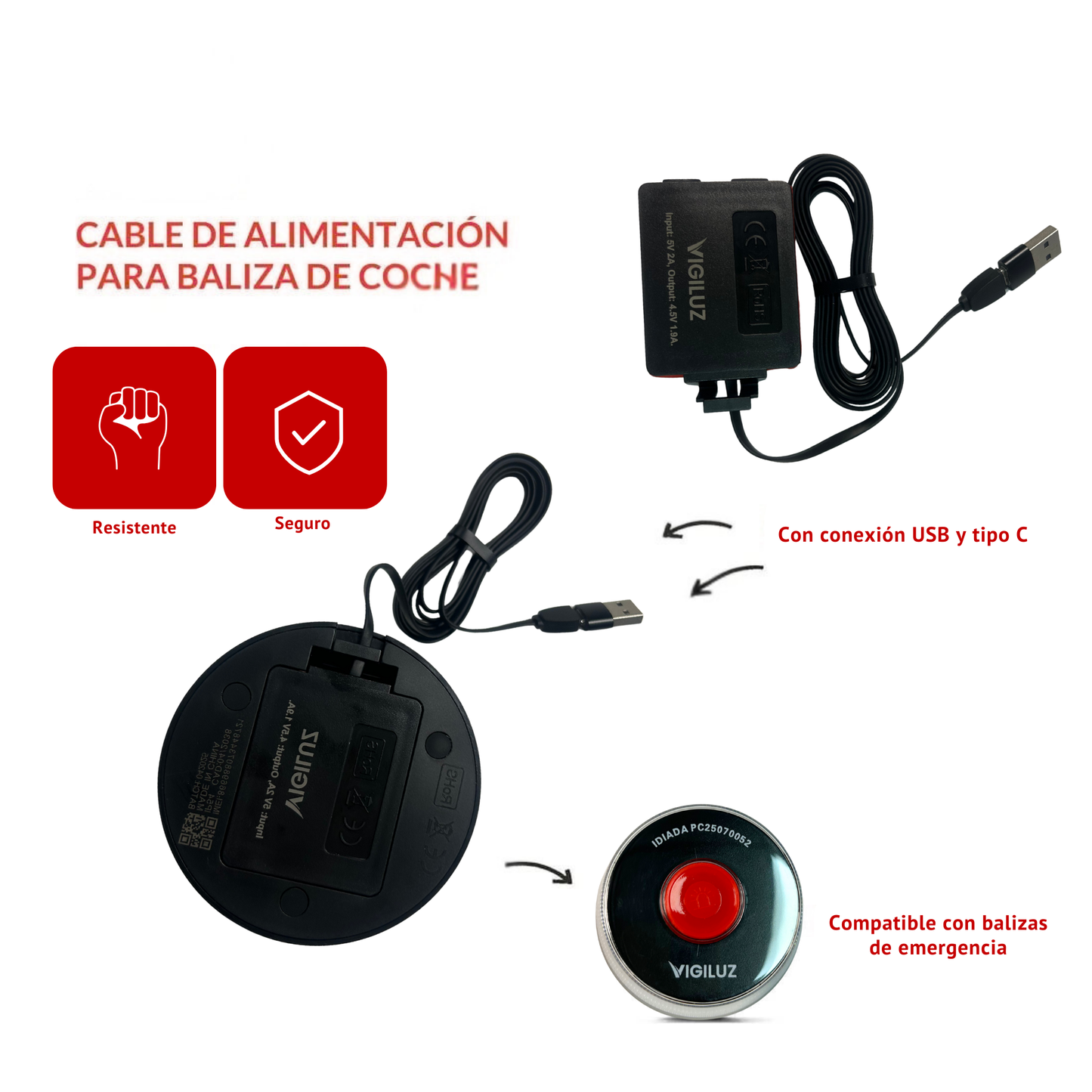 Vigiluz Batería Extra Recargable – Recambio Oficial