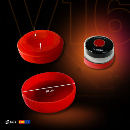 🧲 Ventosa de Silicona para Baliza VIGILUZ V16 (Fijación en Cristales y Superficies No Metálicas)